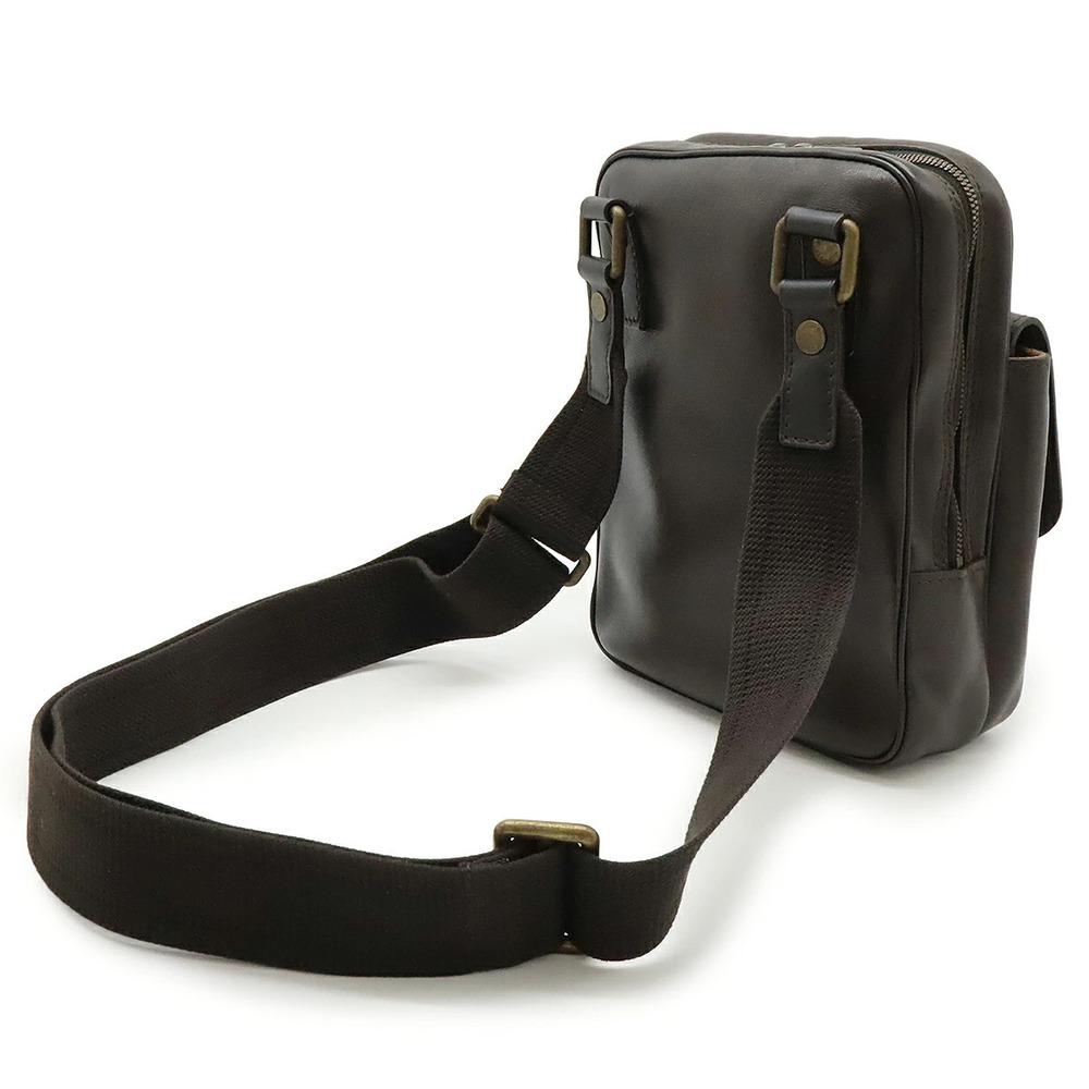 Louis Vuitton Leather Iroqua Utah Crossbody Brown Dark Cafe Bag Brown